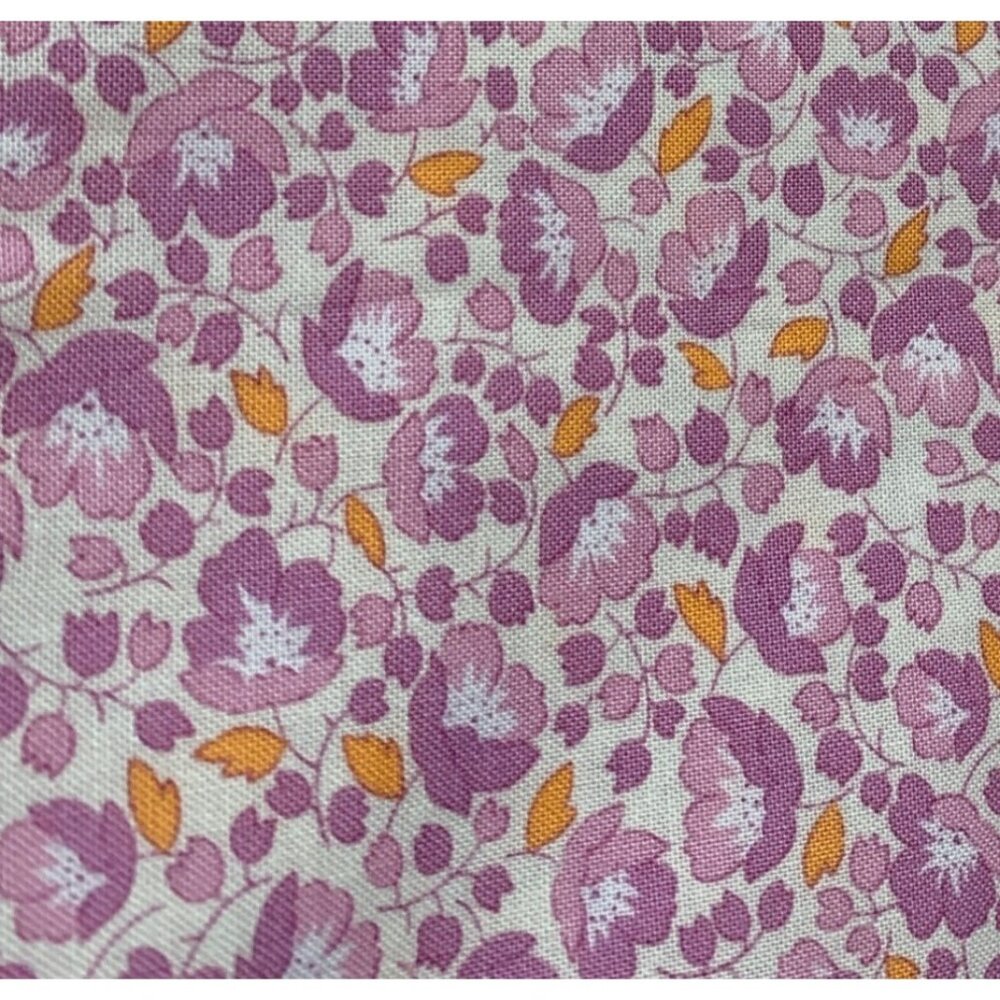 1/2 yard Moda Fabrics 30s Playtime 2015 Purple Floral Cotton Fabric